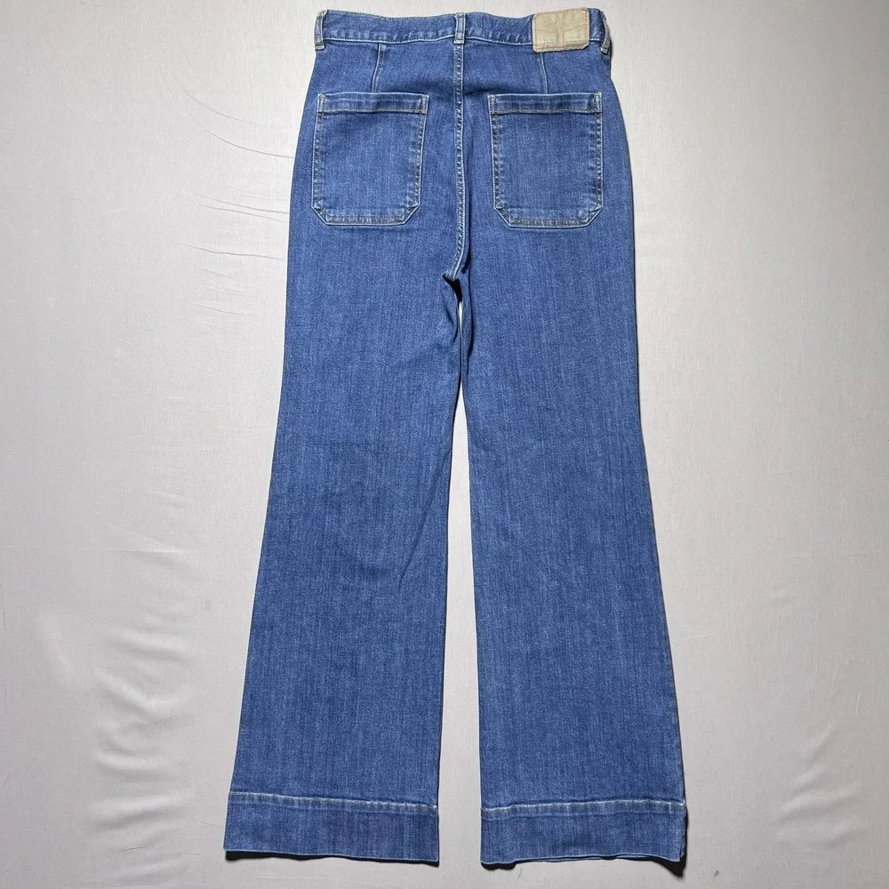 Jeanerica St. Monica Jeans Flare Wide Leg Vintage 95 High Rise SW006 Size 29 - Picture 2 of 16